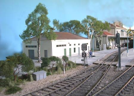 Gare d'Aubagne à échelle O. Jean Pierre Clément.